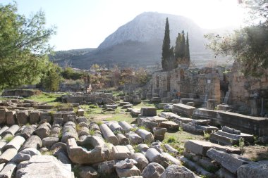 Kalıntıları Cornithos, Peloponesse, Yunanistan