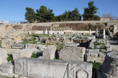 Kalıntıları Cornithos, Peloponesse, Yunanistan