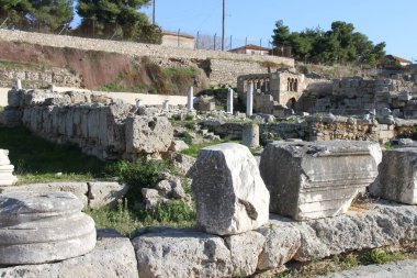 Kalıntıları Cornithos, Peloponesse, Yunanistan