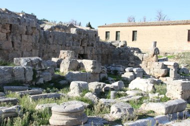 Kalıntıları Cornithos, Peloponesse, Yunanistan