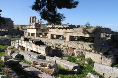 Kalıntıları Cornithos, Peloponesse, Yunanistan