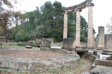 Olimpia, Yunanistan. Özgün Olimpiyat Oyunları sitesi