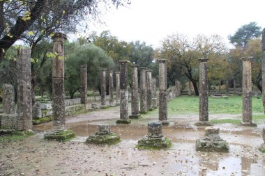 Olimpia, Yunanistan. Özgün Olimpiyat Oyunları sitesi