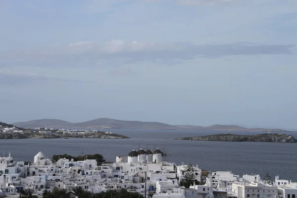 Vista Isla Mykonos — Foto de Stock