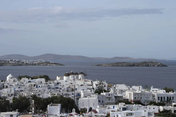 Vista Isla Mykonos —  Fotos de Stock