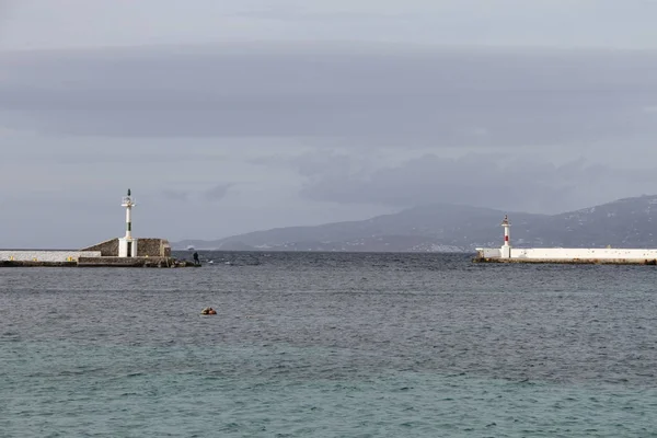 Θέα Από Νησί Της Μυκόνου — Φωτογραφία Αρχείου