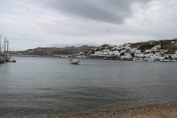 Widok Wyspie Mykonos — Zdjęcie stockowe