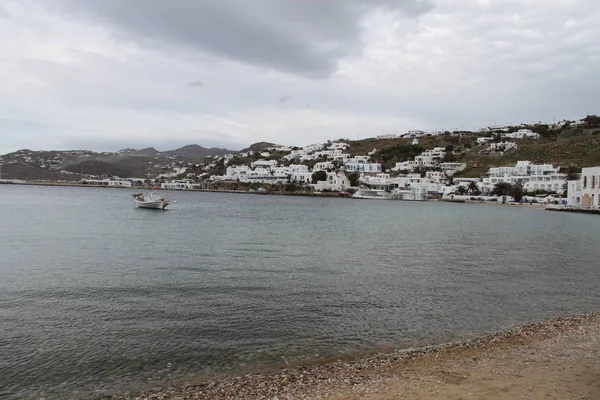 Veduta Dell Isola Mykonos — Foto Stock