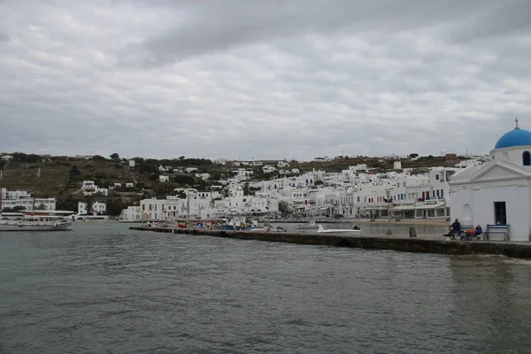 Vista Isla Mykonos — Foto de Stock