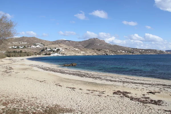 Veduta Dell Isola Mykonos — Foto Stock