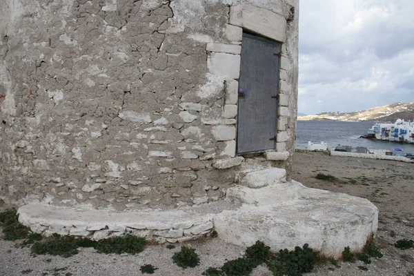 Vista Ilha Mykonos — Fotografia de Stock