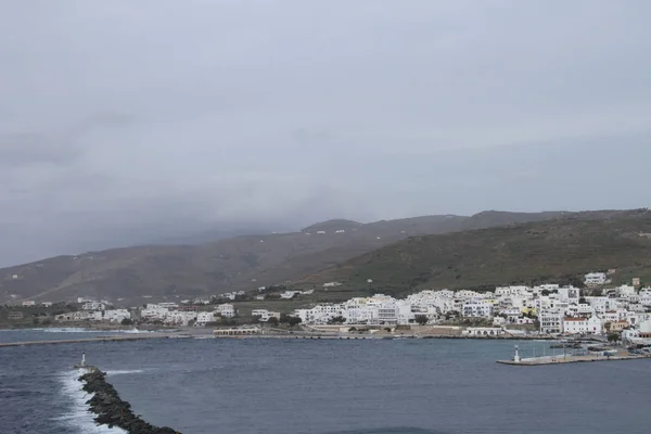 Tinos Griekenland 2017 Uitzicht Het Eiland Tinos Griekenland — Stockfoto