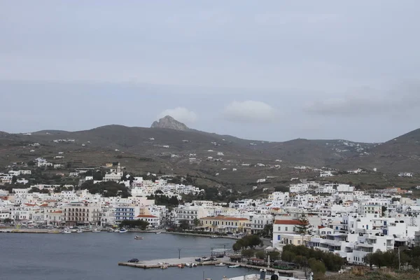 Tinos Grecja 2017 Widok Wyspie Tinos Grecja — Zdjęcie stockowe