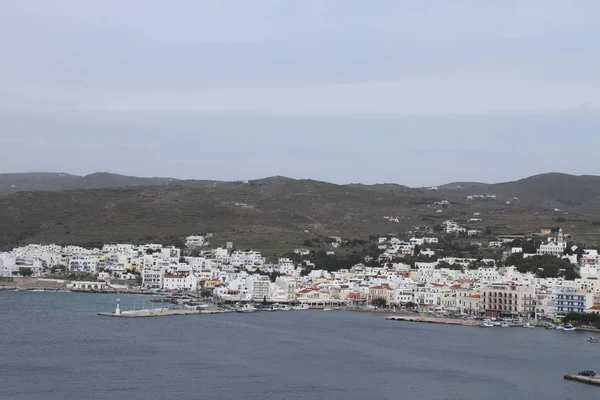 Tinos Grecja 2017 Widok Wyspie Tinos Grecja — Zdjęcie stockowe