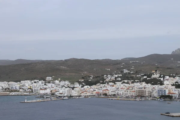 Tinos Grecja 2017 Widok Wyspie Tinos Grecja — Zdjęcie stockowe