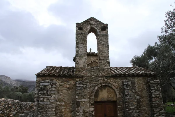 Bysantinsk Grekiska Ortodoxa Kyrka Naxos Grekland — Stockfoto