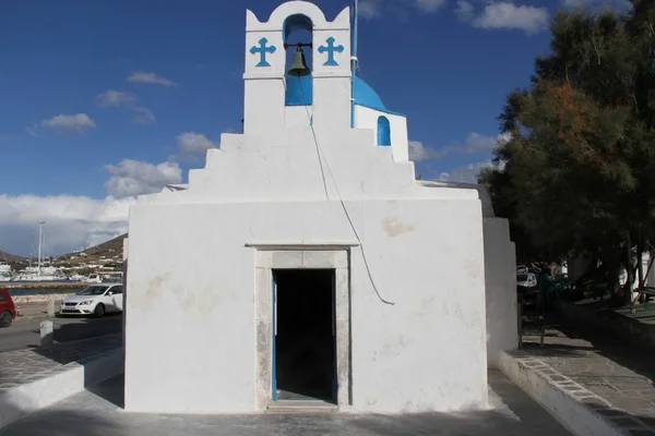 Igreja Ortodoxa Grega Paros Grécia — Fotografia de Stock