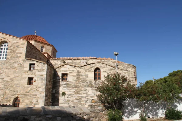 Grieks Orthodoxe Kerk Paros Griekenland — Stockfoto