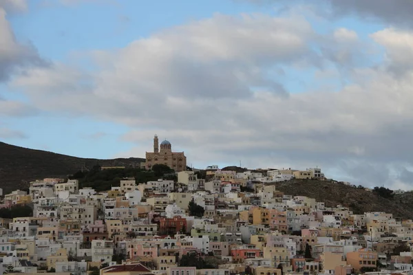 Blick Auf Die Insel Syros — Stockfoto