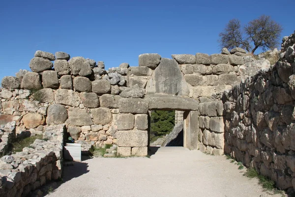 Fotos Sítio Arqueológico Mycenae Grécia — Fotografia de Stock