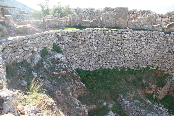 Φωτογραφίες Από Αρχαιολογικό Χώρο Των Μυκηνών Ελλάδα — Φωτογραφία Αρχείου