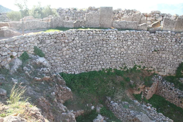 Φωτογραφίες Από Αρχαιολογικό Χώρο Των Μυκηνών Ελλάδα — Φωτογραφία Αρχείου