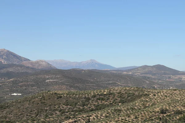 Ruinas Cornithos Peloponesse Grecia — Foto de Stock