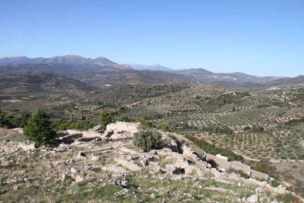 Kalıntıları Cornithos Peloponesse Yunanistan — Stok fotoğraf