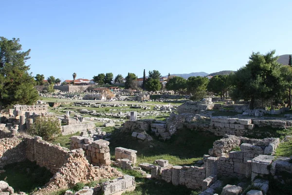 Ερείπια Της Cornithos Στην Πελοπόννησο Ελλάδα — Φωτογραφία Αρχείου
