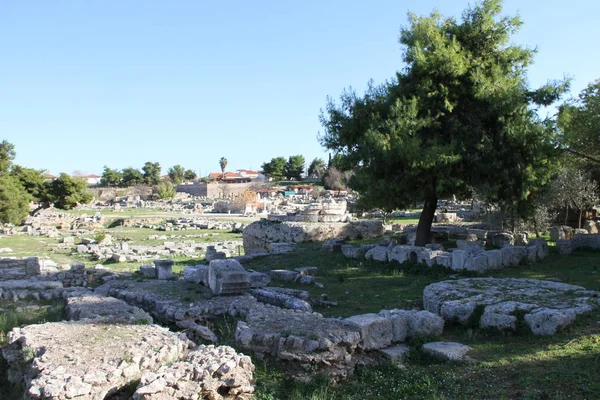 Ruins Cornithos Peloponesse Greece — Stock Photo, Image