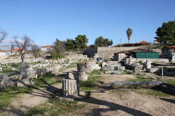 Ruins Cornithos Peloponesse Greece — Stock Photo, Image