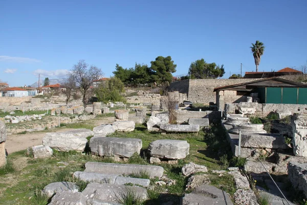 Ruins Cornithos Peloponesse Greece — Stock Photo, Image