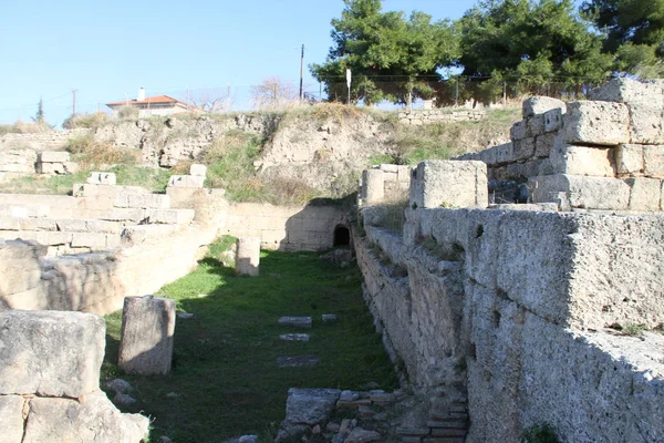 Ruins Cornithos Peloponesse Greece — Stock Photo, Image