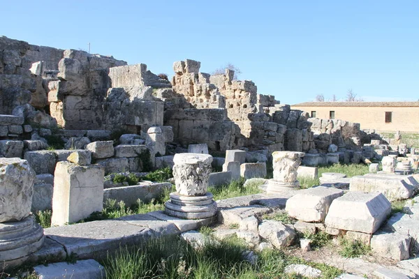 Ruïnes Van Cornithos Peloponesse Griekenland — Stockfoto