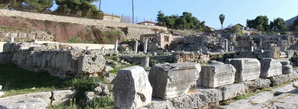 Ruïnes Van Cornithos Peloponesse Griekenland — Stockfoto