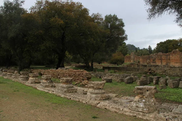 Olimpia Grecia Sitio Juegos Olímpicos Originales — Foto de Stock