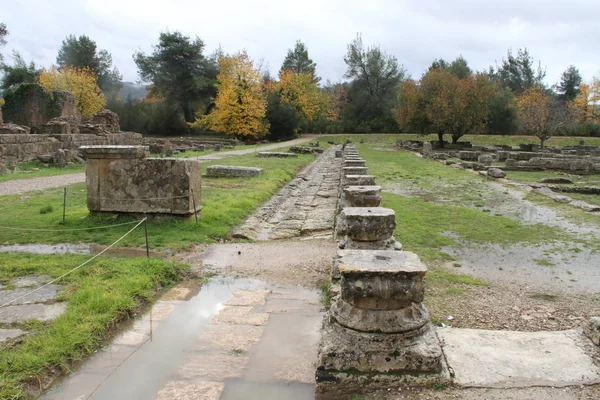 Olimpia Grecia Sitio Juegos Olímpicos Originales — Foto de Stock