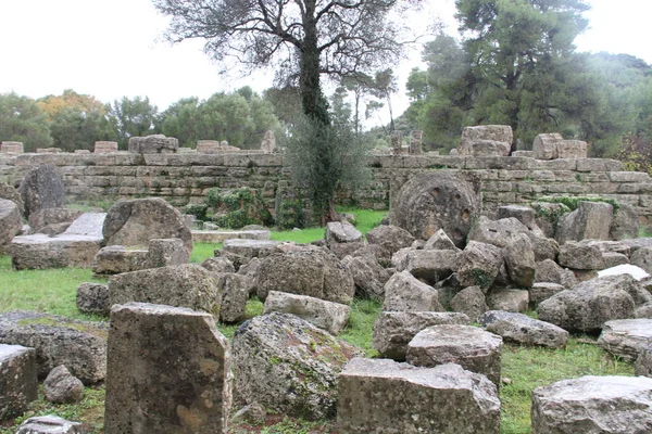 Ολυμπία Ελλάδα Site Του Αρχικού Ολυμπιακών Αγώνων — Φωτογραφία Αρχείου