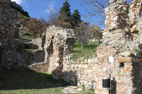 Monumenter Byen Mystra - Stock-foto