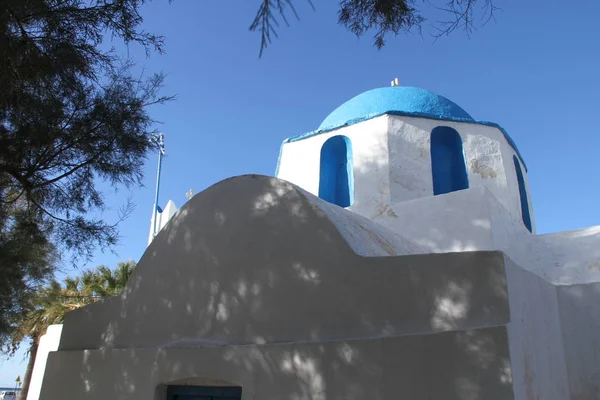 Igreja Ortodoxa Grega Paros Grécia Fotografia De Stock