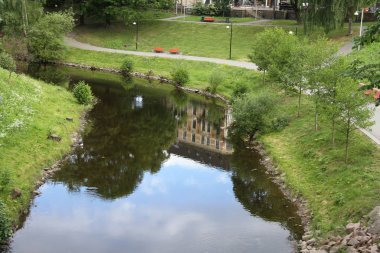 4/4/2017: Oslo, Norveç: Norveç şehir görünümünü