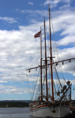 4/4/2017: Oslo, Norveç: Norveç şehir, şehir Dock görünümünü