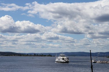 4/4/2017: Oslo, Norveç: Norveç şehir, şehir Dock görünümünü