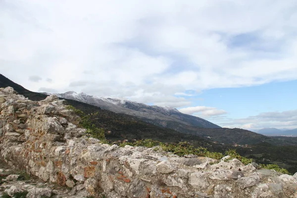 Monumenter Byen Mystra - Stock-foto