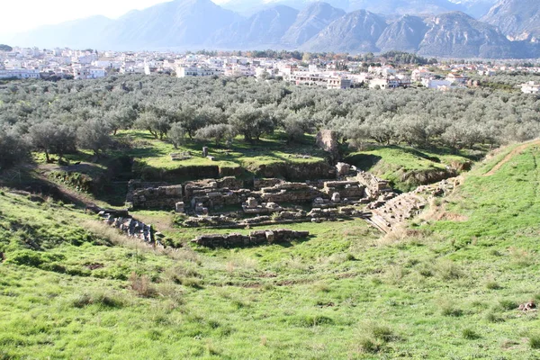 Ruines Sparte Antique Grèce — Photo