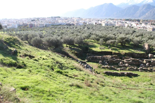 Rovine Dell Antica Sparta Grecia — Foto Stock