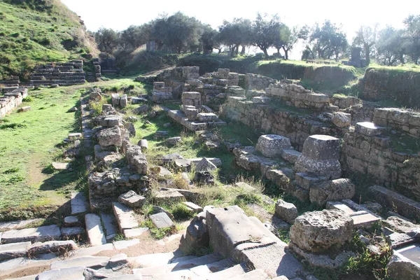 Руїни Стародавньої Спарти Греції — стокове фото