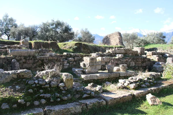 Ruinas Antigua Esparta Grecia — Foto de Stock