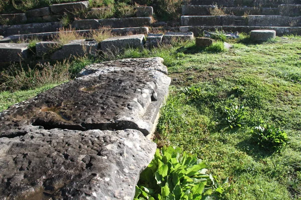 Ruínas Esparta Antiga Grécia — Fotografia de Stock