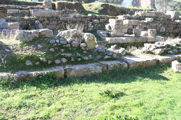 Ruinerna Antika Sparta Grekland — Stockfoto